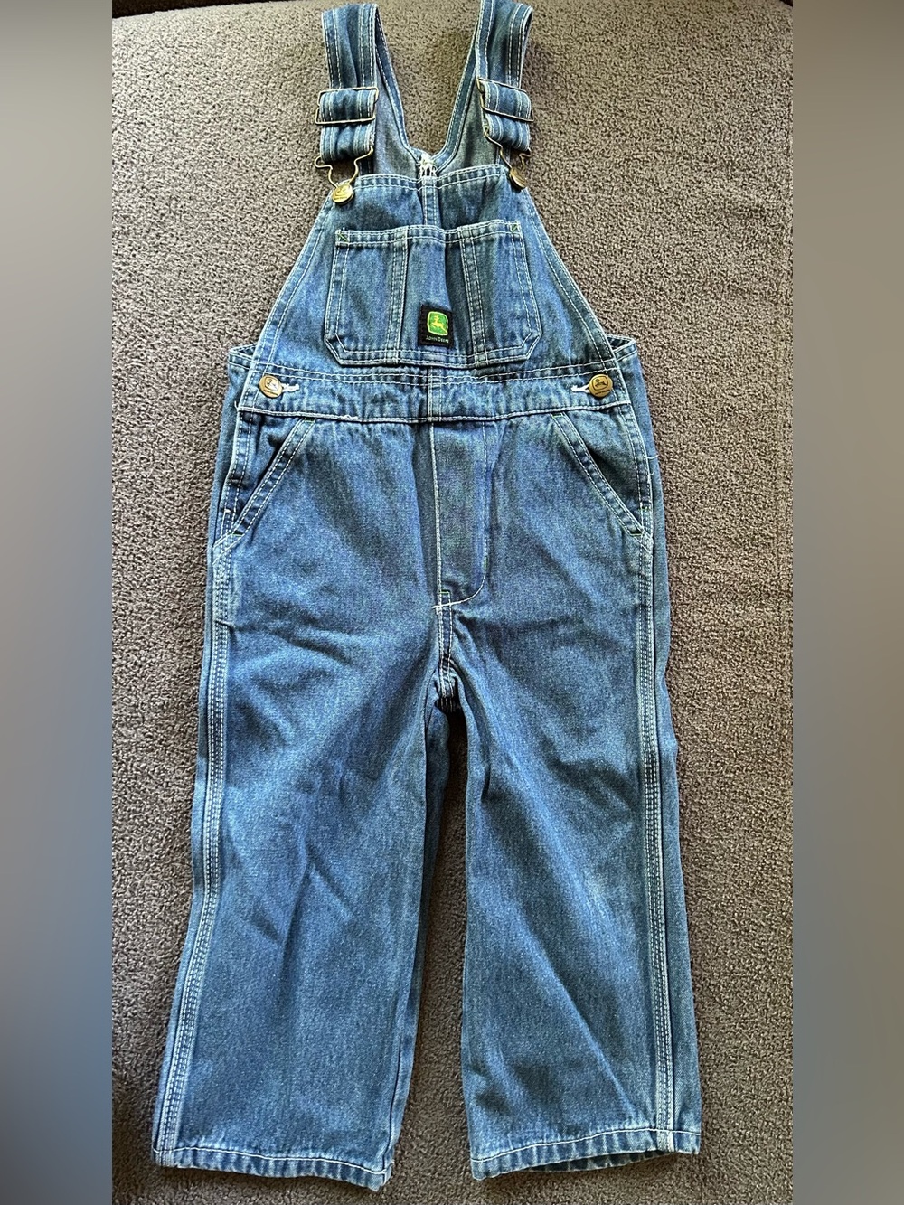 John Deere Classic Denim Overalls in Blue